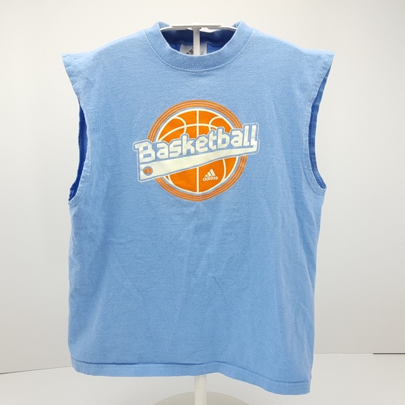 Retro Adidas Tank Top Basketball Kids L Large - Picture 7 of 8